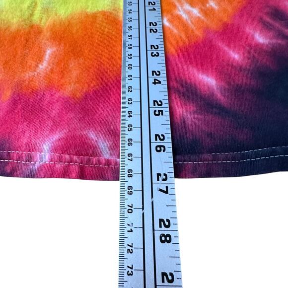 New Era Philadelphia Phillies T-Shirt Mens Medium Multi Rainbow Tie-Dye Pullover - Picture 8 of 10